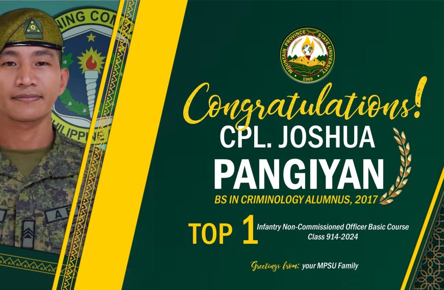 𝗖𝗢𝗡𝗚𝗥𝗔𝗧𝗨𝗟𝗔𝗧𝗜𝗢𝗡𝗦| MPSU Alumnus Tops INCOBC Class 914-2024
