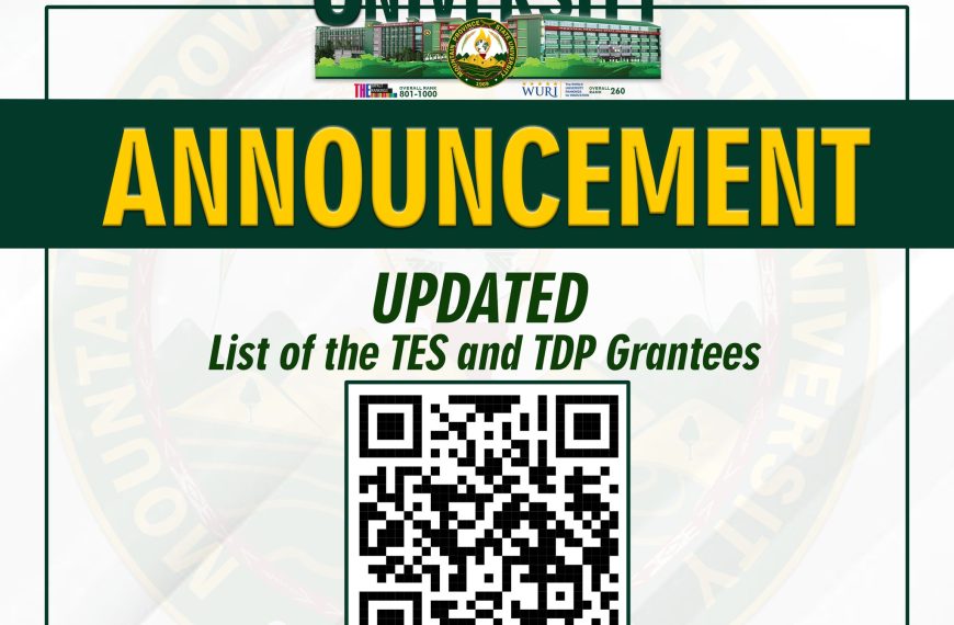 TES and TDP General Orientation & Disbursement on February 7