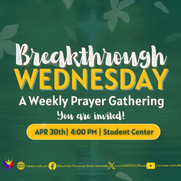 BREAKTHROUGH WEDNESDAY: Weekly Prayer Gathering Set for April 30, 2025