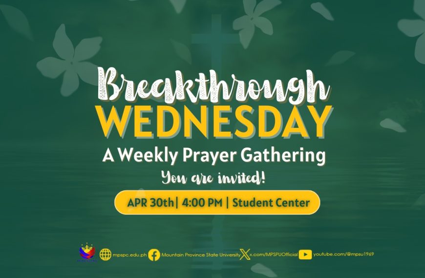 BREAKTHROUGH WEDNESDAY: Weekly Prayer Gathering Set for April 30, 2025