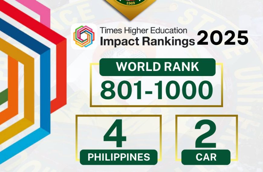 MOUNTAIN PROVINCE STATE UNIVERSITY RANKS 4TH IN THE PHILIPPINES, RECORDS SCORE GAINS IN THE 2025 TIMES HIGHER EDUCATION  IMPACT RANKINGS