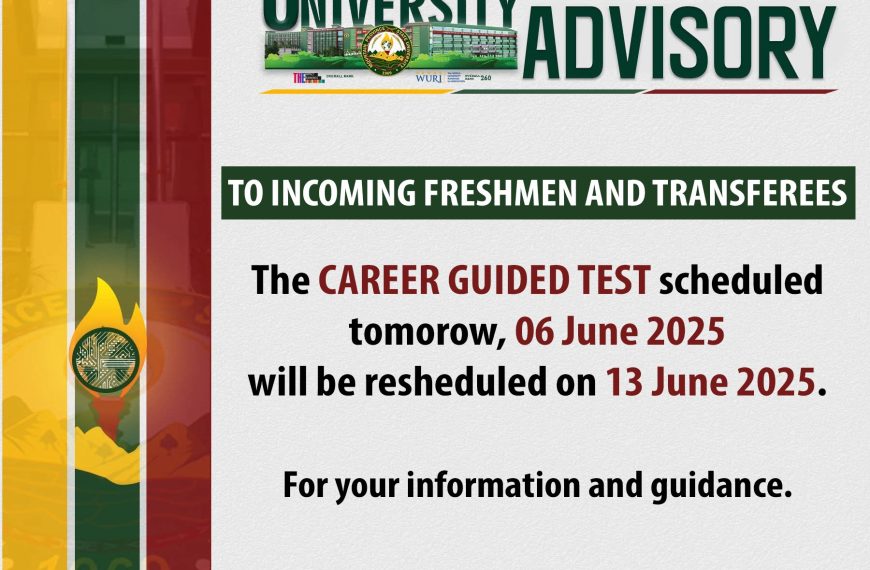 Career Guided Test Rescheduled to June 13