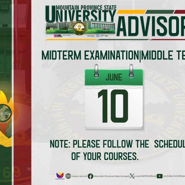 Middle Term Exams Begin Tomorrow, June 10