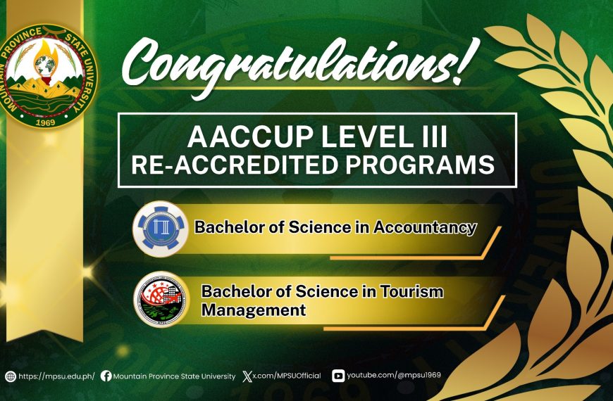 BS Accountancy and BS Tourism Management Earn Level III Re-Accreditation Status