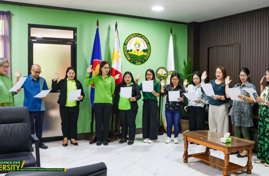 New MPSU Faculty Union Officers Take Oath Before University President