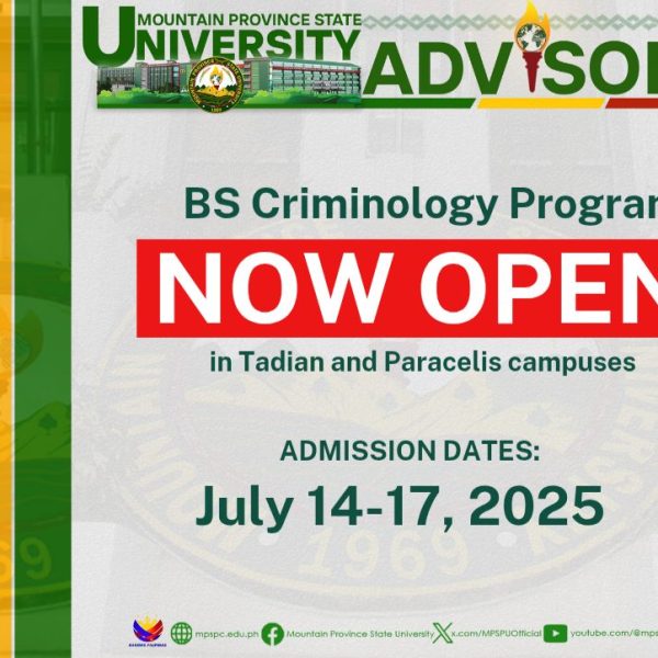 𝗔𝗱𝗺𝗶𝘀𝘀𝗶𝗼𝗻 𝗔𝗹𝗲𝗿𝘁: 𝗕𝗦 𝗖𝗿𝗶𝗺𝗶𝗻𝗼𝗹𝗼𝗴𝘆 𝗣𝗿𝗼𝗴𝗿𝗮𝗺 𝗡𝗼𝘄 𝗢𝗽𝗲𝗻!