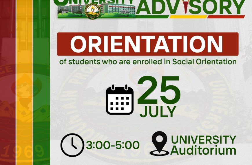 𝗔𝗧𝗧𝗘𝗡𝗧𝗜𝗢𝗡||All Students enrolled in Social Orientation (AY 2025–2026, 1st Semester)