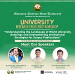 𝗠𝗣𝗦𝗨 𝘁𝗼 𝗵𝗼𝗹𝗱 𝗨𝗻𝗶𝘃𝗲𝗿𝘀𝗶𝘁𝘆 𝗥𝗲𝘀𝗲𝗮𝗿𝗰𝗵 𝗘𝘅𝗰𝗲𝗹𝗹𝗲𝗻𝗰𝗲 𝗪𝗼𝗿𝗸𝘀𝗵𝗼𝗽 𝗼𝗻 𝗚𝗹𝗼𝗯𝗮𝗹 𝗥𝗮𝗻𝗸𝗶𝗻𝗴𝘀 𝗮𝗻𝗱 𝗦𝗰𝗼𝗽𝘂𝘀 𝗣𝘂𝗯𝗹𝗶𝗰𝗮𝘁𝗶𝗼𝗻𝘀