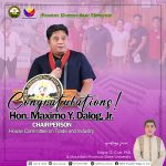 Congrats, Cong. Dalog – New House Trade Chair