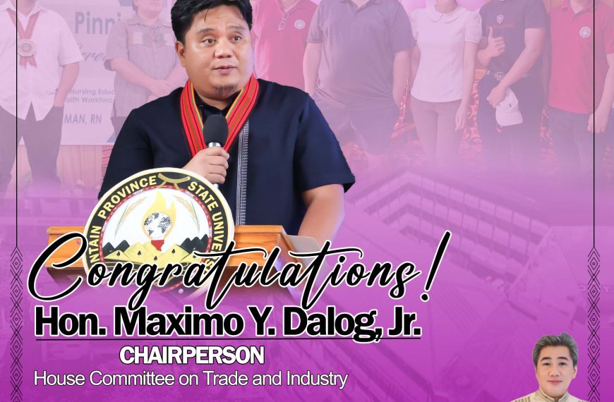 Congrats, Cong. Dalog – New House Trade Chair
