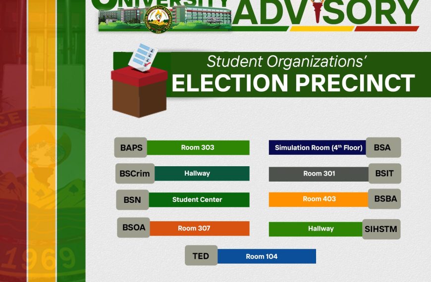 Bontoc Campus Student Elections – Aug 8