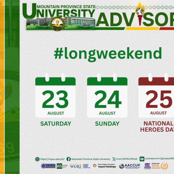 Long weekendHeads Up: Long Weekend Ahead!Long weekend