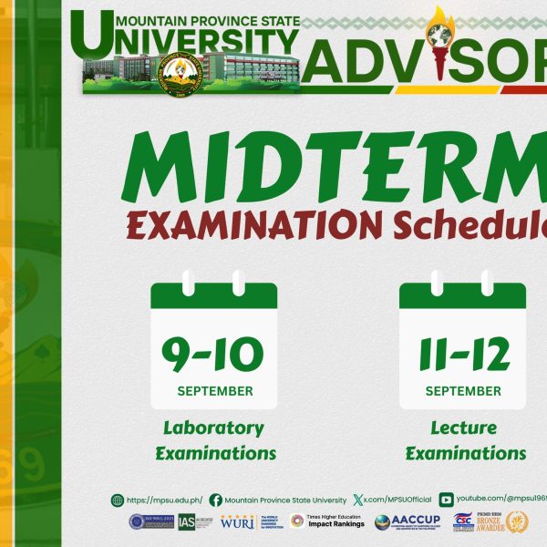 MPSU Midterm Examination Schedule