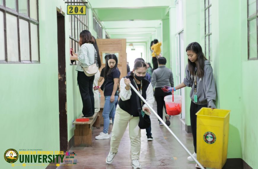 Bontoc Campus Kicks Off Second Semester with General Cleaning