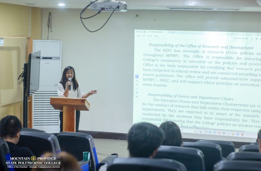 MPSPC Holds Orientation on Undergraduate Research Manual