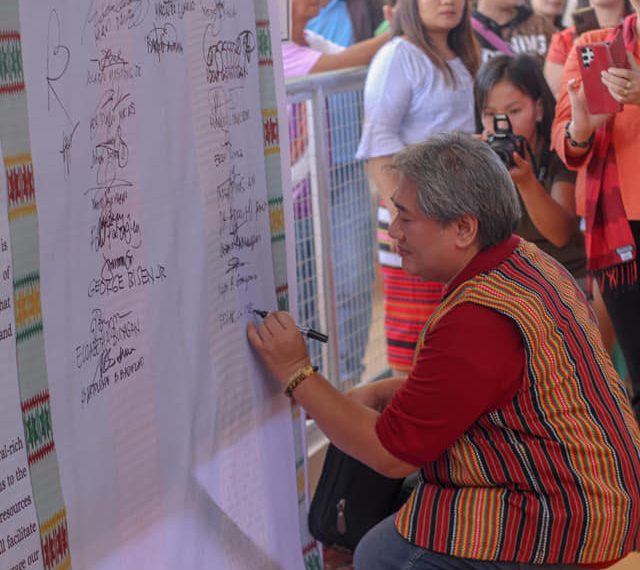 Prexy Cue Attends Unity Gong Relay | 37th Cordillera Month