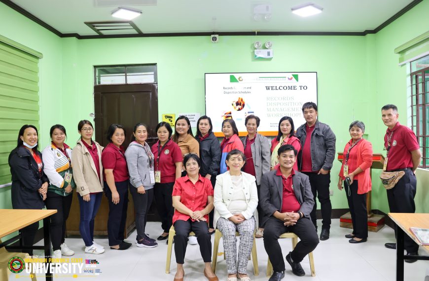 University personnel receive training on Luis Horaโs best practices in records disposition