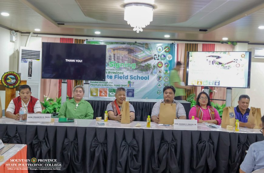 MOA Signing Marks Collective Commitment for the Implementation of Mountain Province Climate Field School