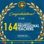 Congratulations to the 164 New Professional Teachers from MPSU!
