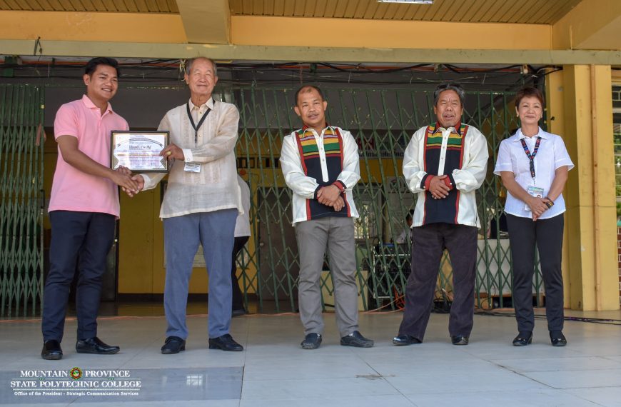 MPSPC Receives Recognition for Contributions to Mountain Province’s Lang-ay Festival