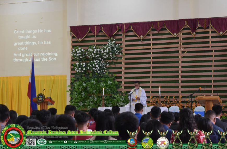 MPSPC Tadian Campus Baccalaureate Mass for SY 2023-2024 Graduands