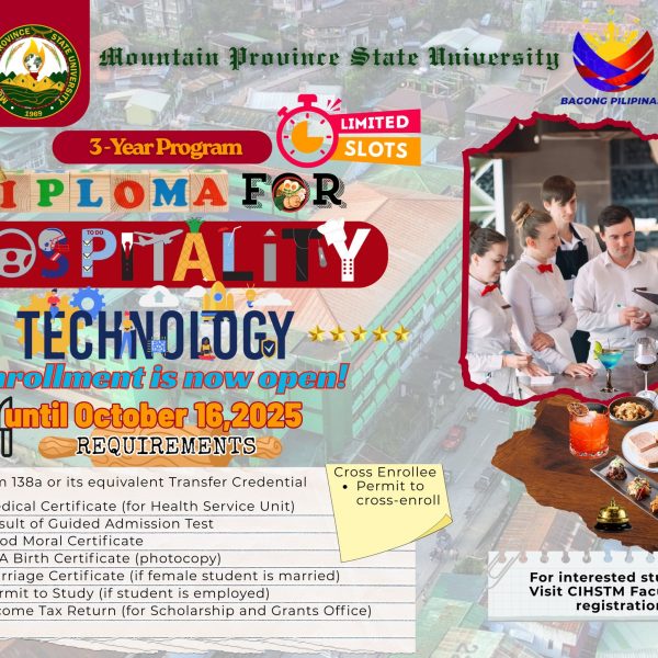 𝗘𝗡𝗥𝗢𝗟𝗟𝗠𝗘𝗡𝗧 𝗜𝗦 𝗘𝗫𝗧𝗘𝗡𝗗𝗘𝗗|| The University’s Diploma for Hospitality Technology is now OPEN FOR ENROLLMENT until…