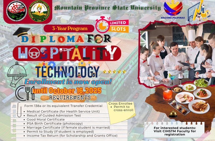 𝗘𝗡𝗥𝗢𝗟𝗟𝗠𝗘𝗡𝗧 𝗜𝗦 𝗘𝗫𝗧𝗘𝗡𝗗𝗘𝗗|| The University’s Diploma for Hospitality Technology is now OPEN FOR ENROLLMENT until 05 December 2025.
