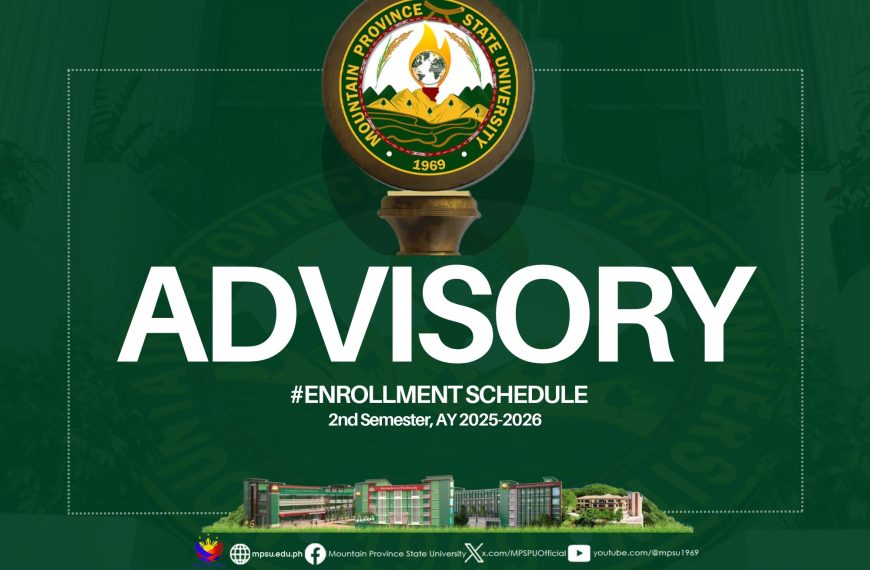 MPSU Enrollment Advisory: AY 2025-2026