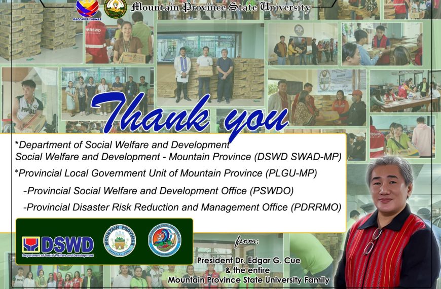 MPSU Thanks Partners for Typhoon Uwan Assistance