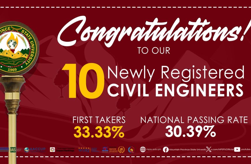 MPSU Commends 10 Alumni Civil Engineer Board Passers