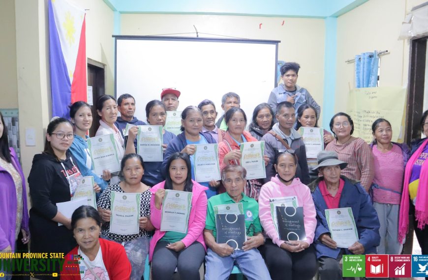 Capacity Building on Management Skills Conducted for Barangay Officials in Sadanga