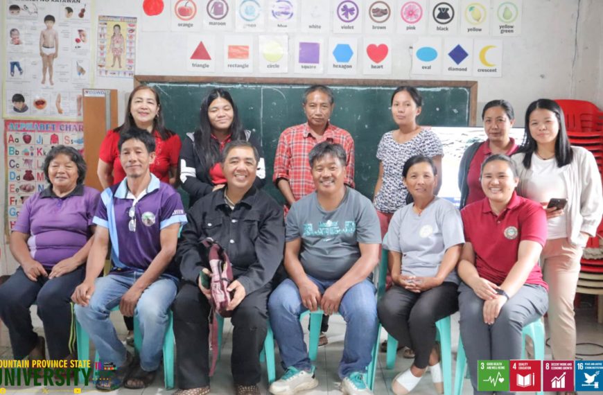 BSOA faculty members capacitates barangay officials, personnel on meetings, time and stress management with CSW in Sadanga, MP