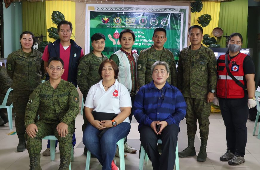 Blood donation activity, 1403rd RRIBn 1st Quarter Mustering spirit up through MPSPC, 14th RCDG, RESCOM-PA, Red Cross