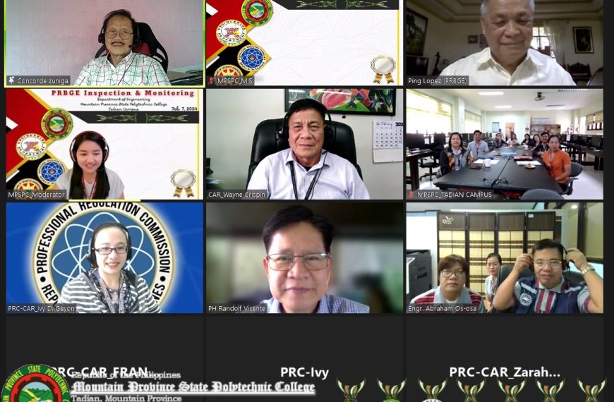 PRBGE-CAR Conducts Virtual Inspection of BSGE Program at MPSPC