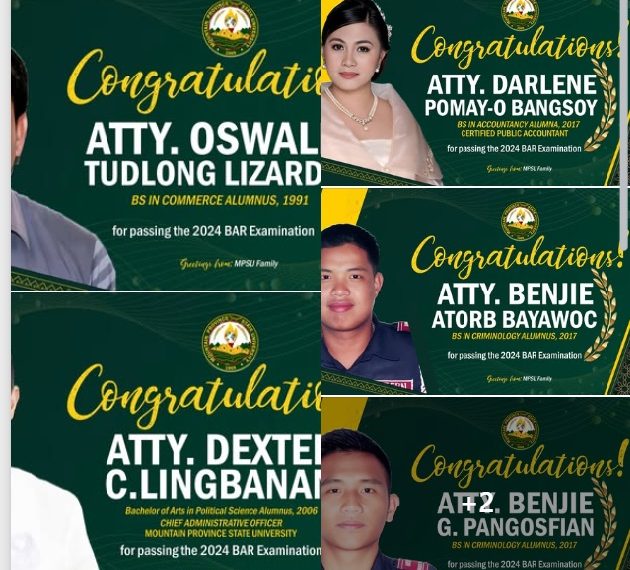 Congratulations to MPSU Alumni Who Passed the 2024 Philippine Bar Exam!
