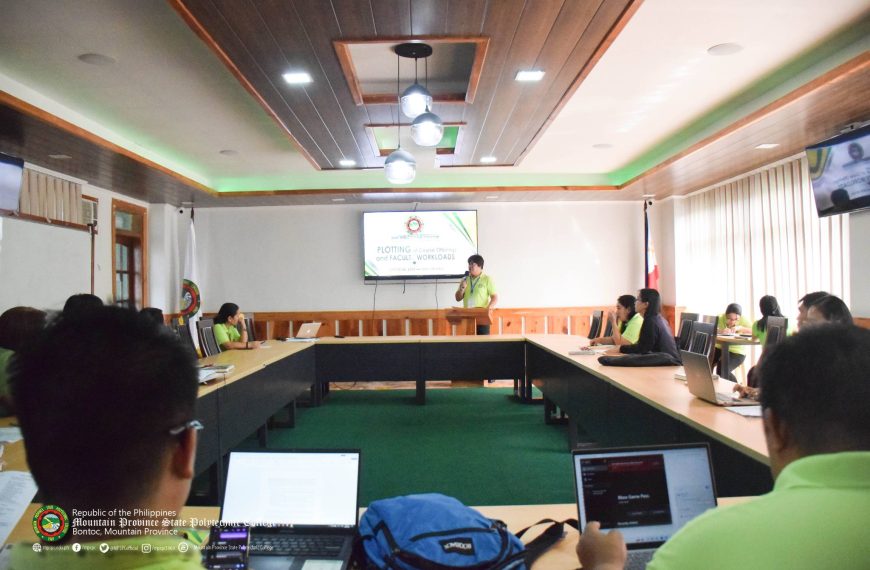 MPSPC Bontoc campus gears up for AY ’23-’24 through Course offerings, Faculty Workloads Plotting
