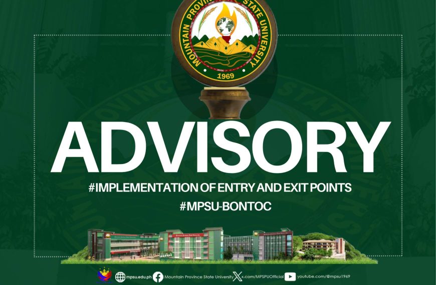 𝗔𝗗𝗩𝗜𝗦𝗢𝗥𝗬|| 𝗜𝗺𝗽𝗹𝗲𝗺𝗲𝗻𝘁𝗮𝘁𝗶𝗼𝗻 𝗼𝗳 𝗘𝗻𝘁𝗿𝘆 𝗮𝗻𝗱 𝗘𝘅𝗶𝘁 𝗽𝗼𝗶𝗻𝘁𝘀 𝗶𝗻 𝗠𝗣𝗦𝗨-𝗕𝗼𝗻𝘁𝗼𝗰’𝘀 𝗢𝗹𝗱 𝗔𝗰𝗮𝗱𝗲𝗺𝗶𝗰 𝗕𝘂𝗶𝗹𝗱𝗶𝗻𝗴