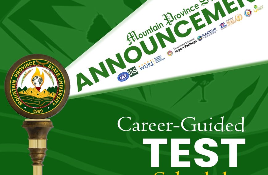 Career Guided Test for Incoming Freshmen and Transferees