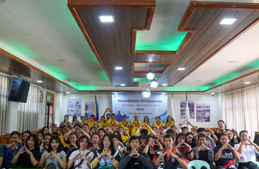 Prexy Cue inspires participants at World Skills Philippines Cordillera-MP MP 2026 Skills Showcase