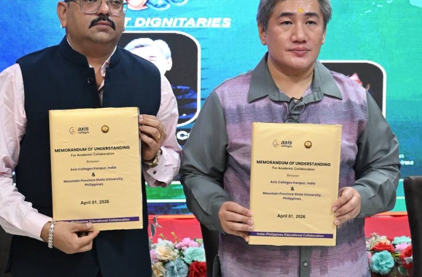 President Cue’s Kanpur Visit Seals Deal: MPSU & Axis Colleges Partner for Job-Ready Graduates