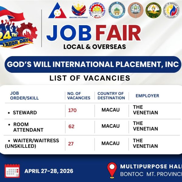 Job Fair 2026: List of Vacancies Released