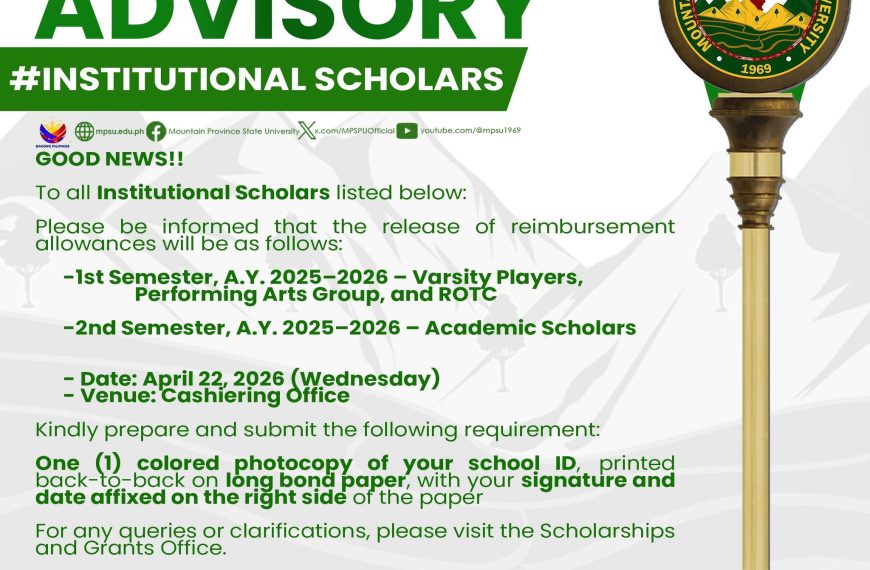 𝐀𝐝𝐯𝐢𝐬𝐨𝐫𝐲: 𝐑𝐞𝐥𝐞𝐚𝐬𝐞 𝐨𝐟 𝐑𝐞𝐢𝐦𝐛𝐮𝐫𝐬𝐞𝐦𝐞𝐧𝐭 𝐀𝐥𝐥𝐨𝐰𝐚𝐧𝐜𝐞𝐬 𝐟𝐨𝐫 𝐈𝐧𝐬𝐭𝐢𝐭𝐮𝐭𝐢𝐨𝐧𝐚𝐥 𝐒𝐜𝐡𝐨𝐥𝐚𝐫𝐬