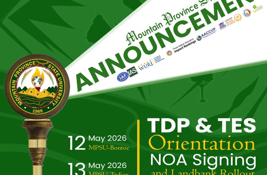 Announcement: Orientation and NOA Signing for TDP & TES Grantees
