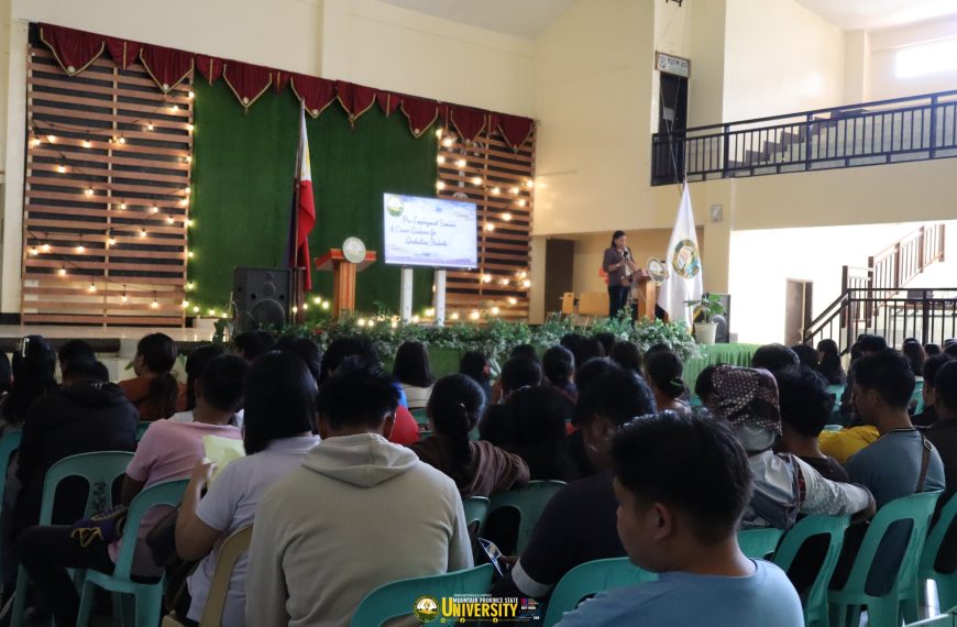 MPSU Tadian graduating students attend seminar on Pre-employment and Career Guidance