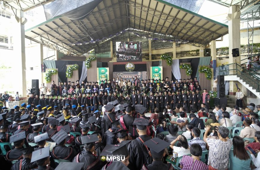 608 Graduates March at MPSU Bontoc’s 55th Commencement Exercises for 1st Batch