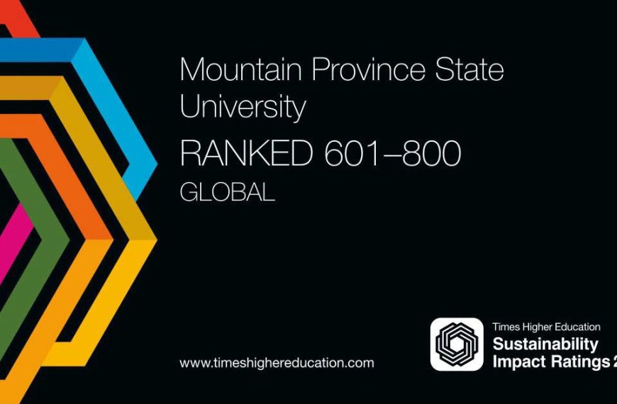 FROM THE HIGHLANDS TO THE WORLD|| MPSU climbs to 601-800 bracket in 2026 THE Sustainability Impact Rankings