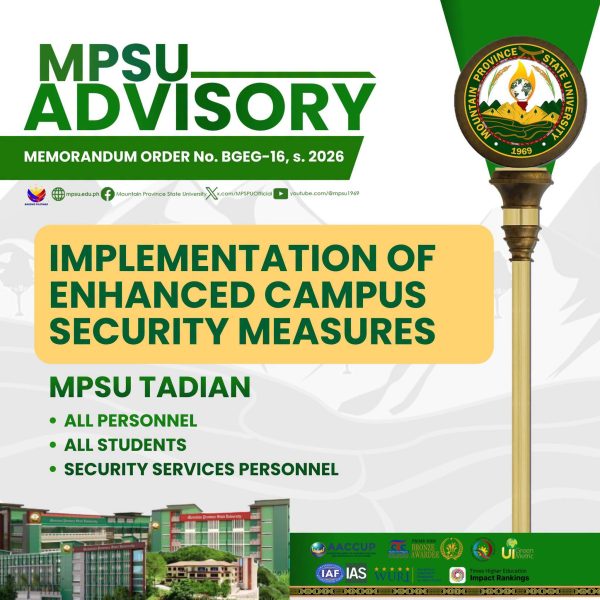 ADVISORY || IMPLEMENTATION OF ENHANCED CAMPUS SECURITY MEASURES