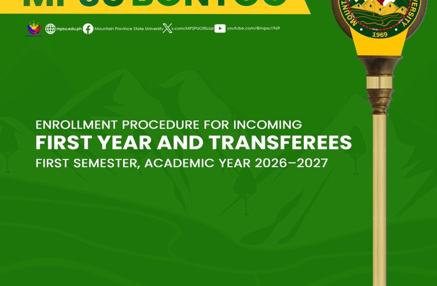 ENROLLMENT PROCEDURE | MPSU Bontoc Campus | First Semester, AY 2026–2027