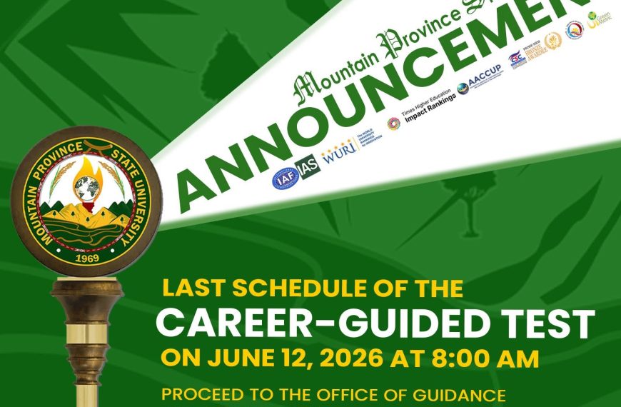 Announcement: Last Career-Guided Test Scheduled on June 12