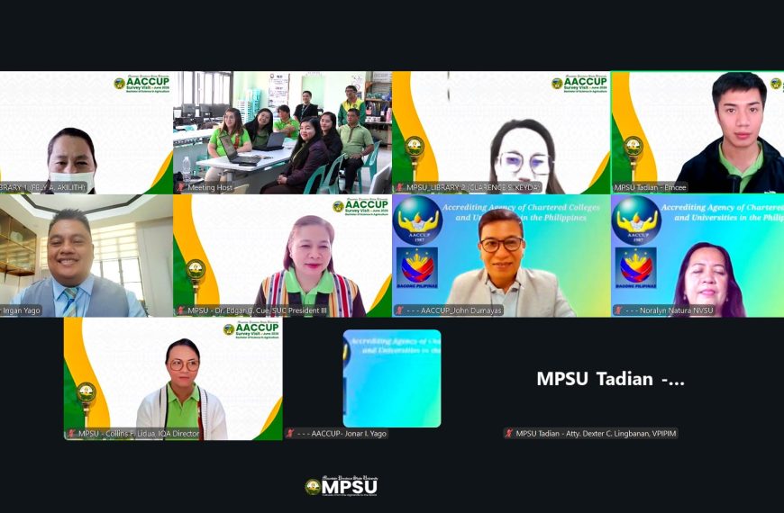 ACCREDITATION PERSPECTIVE|| MPSU-Tadian’s BS in Agriculture program undergoes Level III AACCUP survey visit